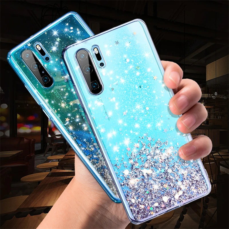 Чехол для телефона с серебряной фольгой и звездой Huawei P10 Plus P20 Lite P30 Pro Nova 2s 3e 3i 3 4 Honor