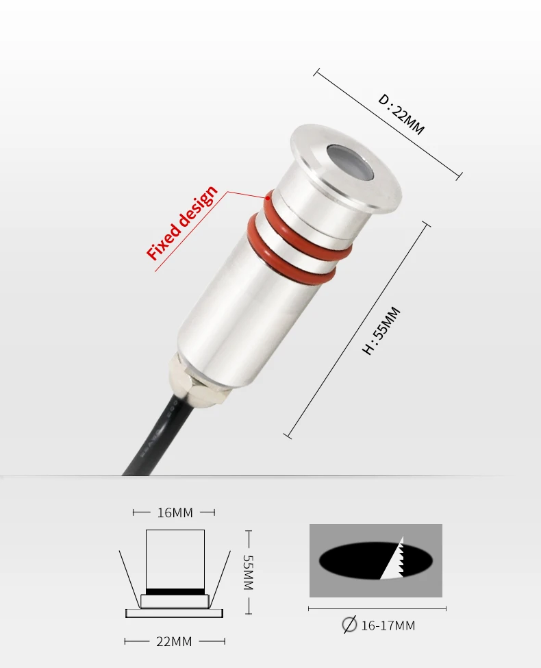 Пятно света 12V Мини Встроенный светодиодный IP68 Водонепроницаемый подземный светильник напольный светильник ing Car морской Точечный светильник сада вниз светильник