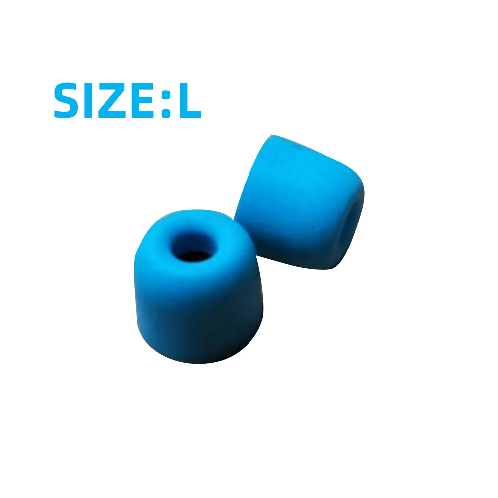 Blue L size FDBRO T400 Шум изоляции пены памяти подушечки для наушников Губка амбушюры вкладышей для вкладыши гарнитура Bluetooth наушники 1 пара(2 шт - Цвет: Blue L size