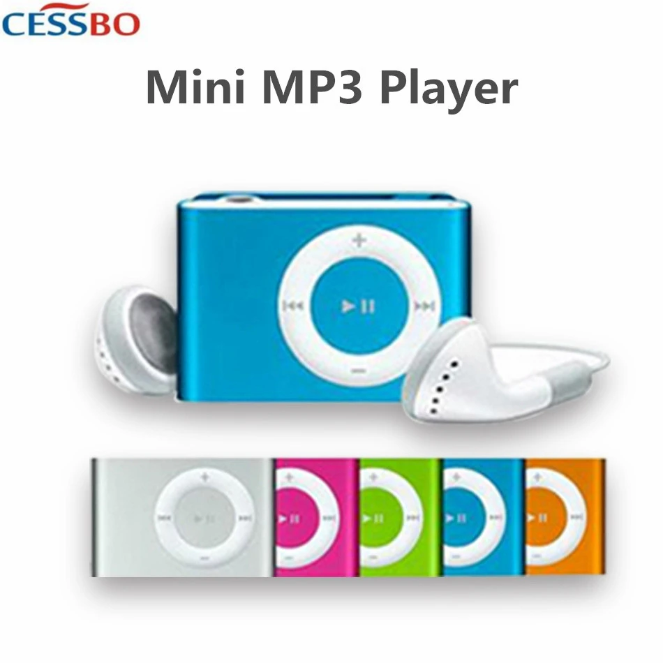 MP3 музыкальный медиа мини клип металлический USB Классический mp3 плеер с