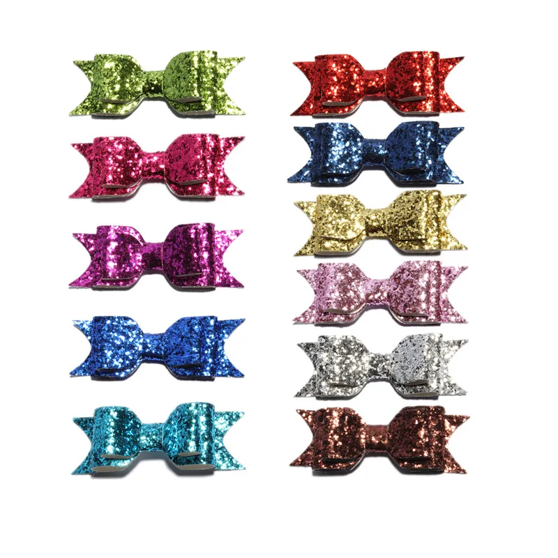 10 шт. 9 5 см блестящие аксессуары для волос новорожденных|sequin hair bows|hair bowsbow for |