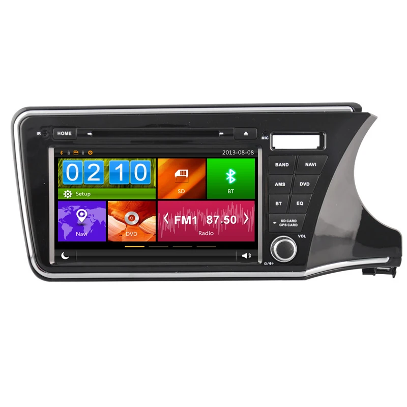 8 дюймов Автомобильный dvd плеер GPS навигация для Honda City 2014 2015 Зеркало Ссылка 3G WiFi