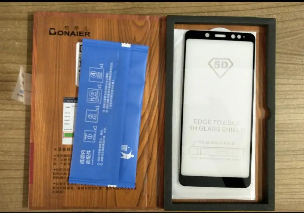 Bonaier 2 шт. 2.5D полное клеевое и покрытие закаленное стекло для Huawei P Smart Dual SIM Защита