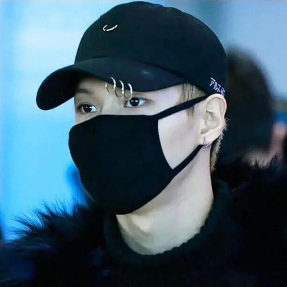 Бейсбольная кепка с металлическим кольцом универсальная Кепка Kpop K Pop в стиле хип