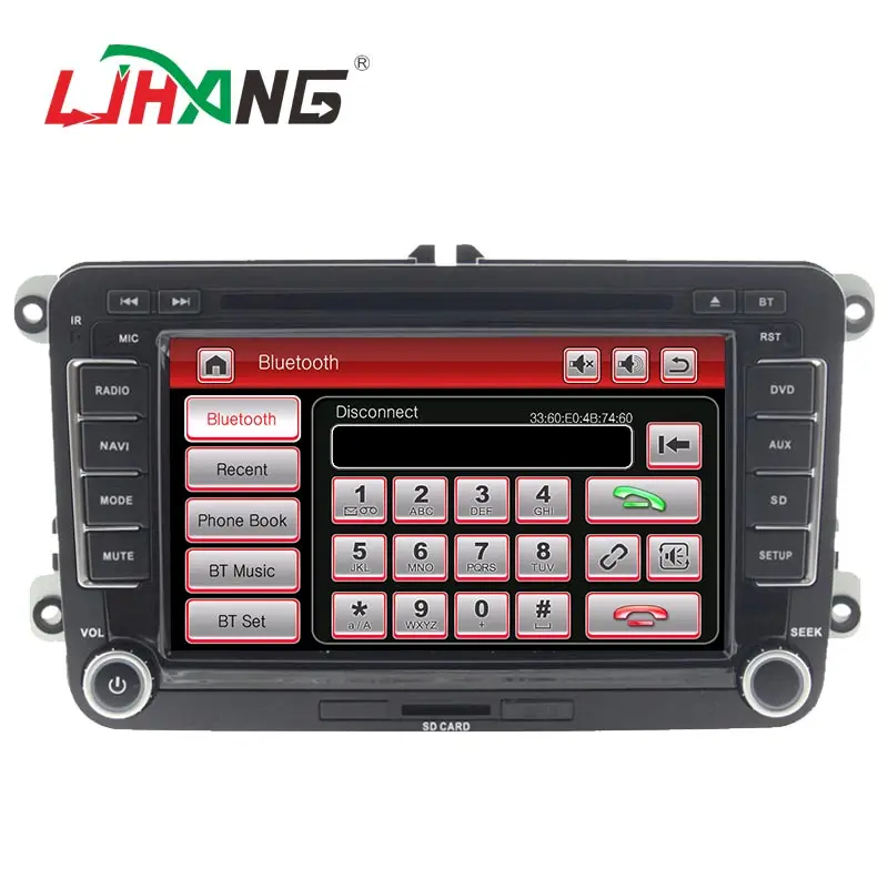 LJHANG автомобильный dvd плеер для VW Passat B6 Jetta T5 Tiguan Octavia Fabia SEAT Leon GOLF multimedia 2 Din