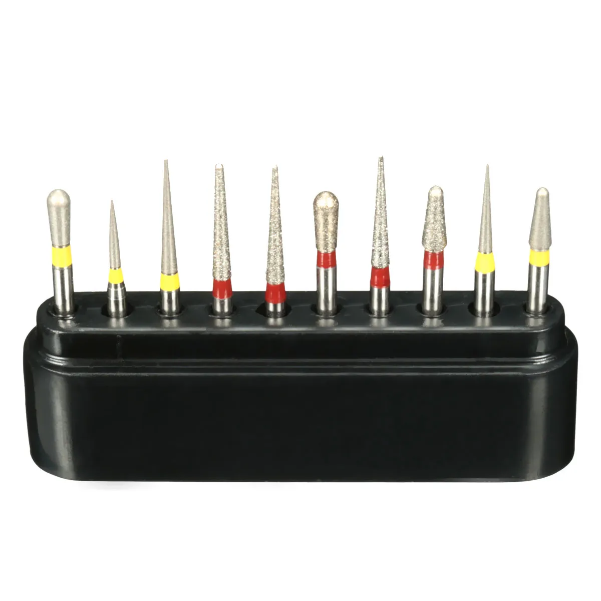 10pcs Dental Burs Set Kit High Speed Diamond Polishing Grinding Drill Grinder Bits Smoothing For Rotary Polisher Tool |