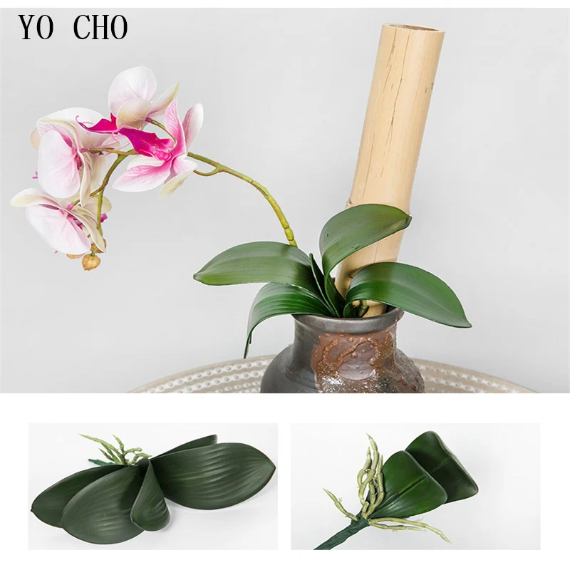 YO CHO 1 шт. искусственная кожа фаленопсис искусственный цветок искусственные