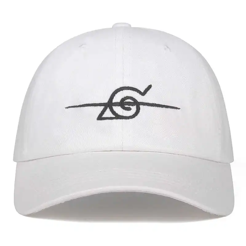 white VORON новая бейсболка «Наруто» Uchiha Uzumaki Логотип Хлопок Snapback кепка бейсболка для мужчин женщин хип-хоп папа Черные Шляпы - Цвет: white