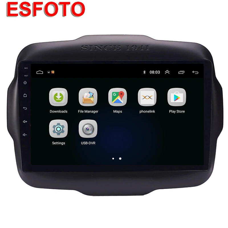 9 &quotAndroid 8 1 автомобильный DVD мультимедийный плеер gps для Jeep Renegade 2015 2016 2017 аудио Авто