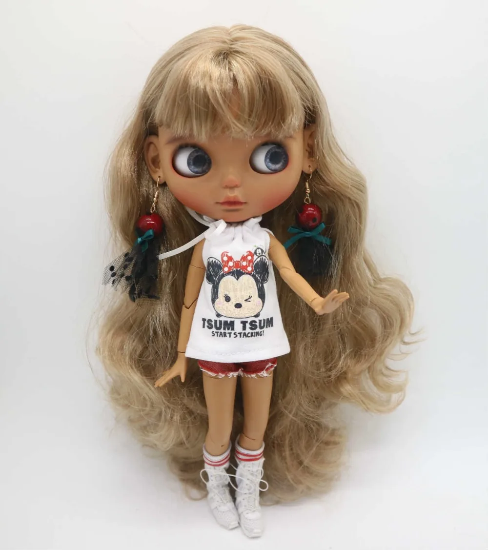 Рождественские серьги Blyth куклы аксессуары серьги