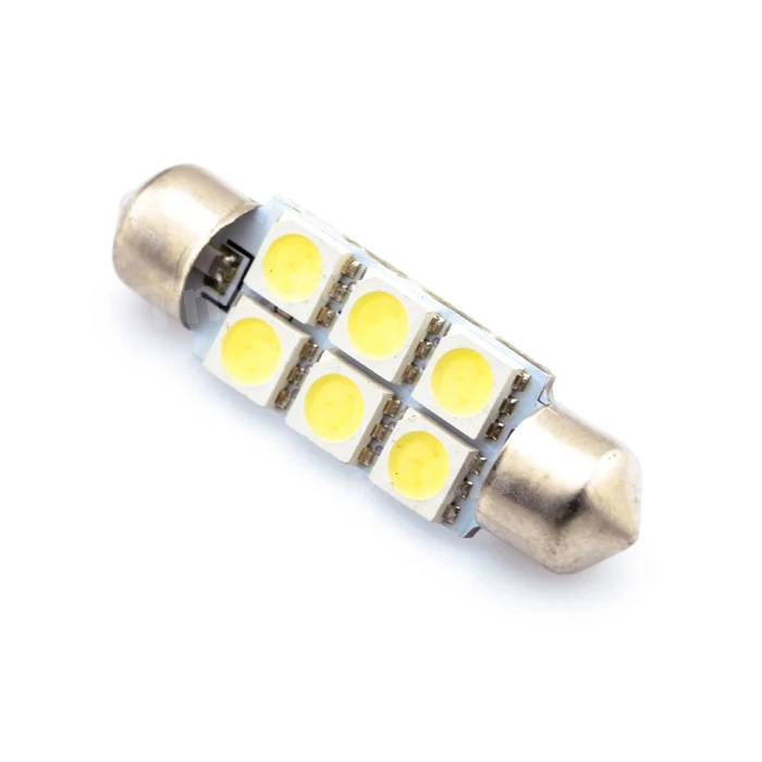 1pcs31mm 5050 SMD 6 LED White Festoon Dome Car Auto Interior Reading Map Lights Door Bulb Lamp DC12V | Автомобили и мотоциклы