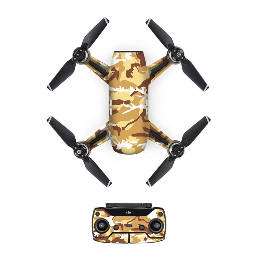 Цветной камуфляж DJI Mavic Spark стикер s батарея наклейка пульт дистанционного