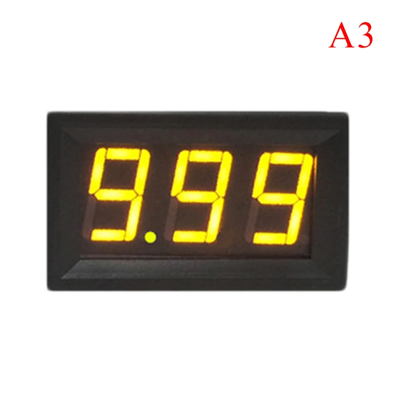 

1pc 3 colors DIY Mini Voltmeter Tester Digital Voltage Test Battery DC 4.5-30V for Auto Car LED Display Gauge