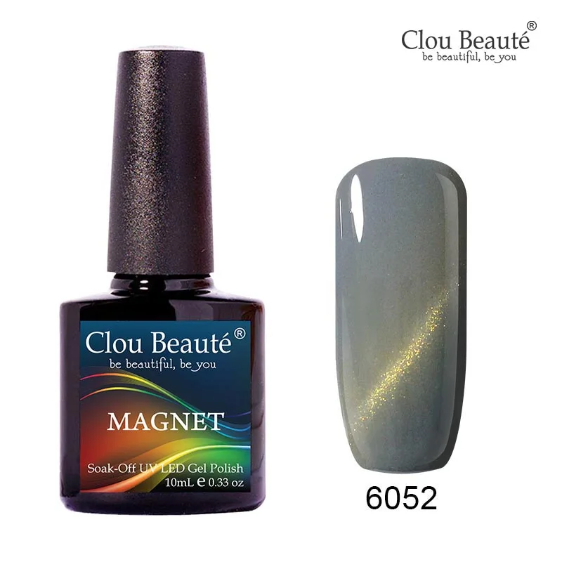 Гель-лак для ногтей Clou Beaute с эффектом «Кошачий глаз» 10 мл, гель-лак для ногтей розового и бежевого цветов, гель-лак с мягким удалением, гель-лак для устойчивого маникюра - Цвет: 6052