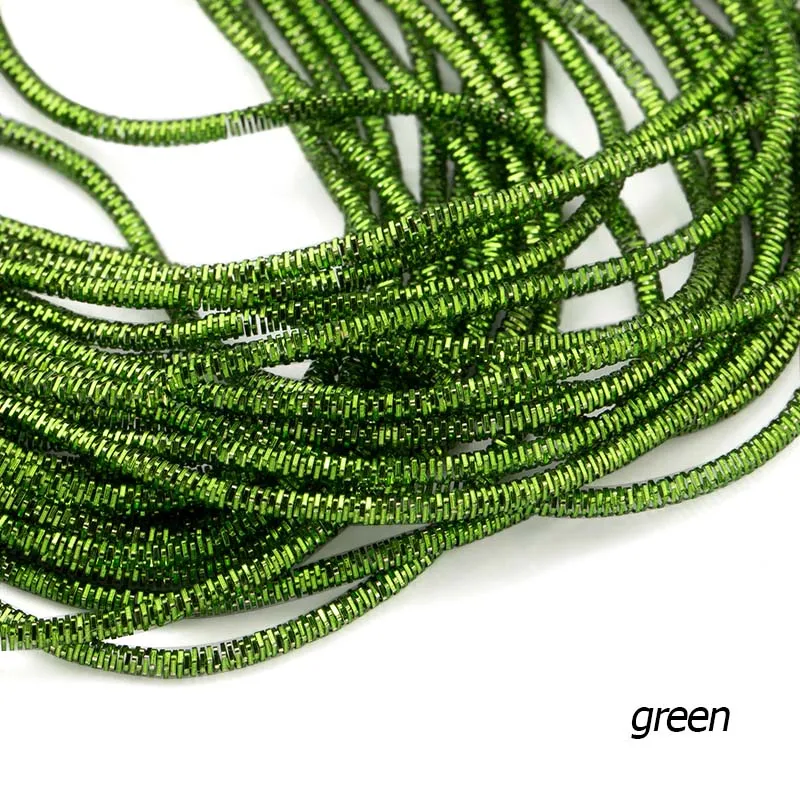green QIAO 1,5 мм шитье золотой работы вышивка, французский слиток проволоки, diy аксессуары, Золотая работа, изготовление ювелирных изделий, ручная работа, около 10 г/лот - Цвет: green