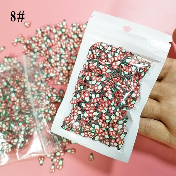 DIY слизистая глина конфеты поддельные торт десерт грязь частицы брызги для наполнителя украшения для моделирования еда для кукольного домика - Цвет: 8
