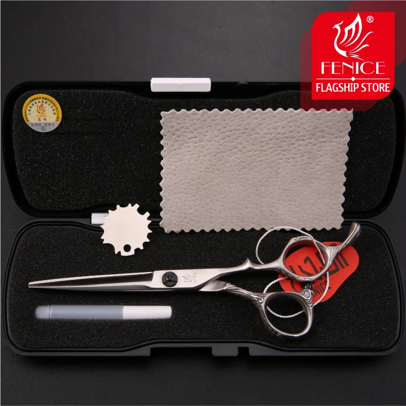 Профессиональный резак для волос Fenice JP440c 5 5/6/7 дюйма с изысканной ручкой
