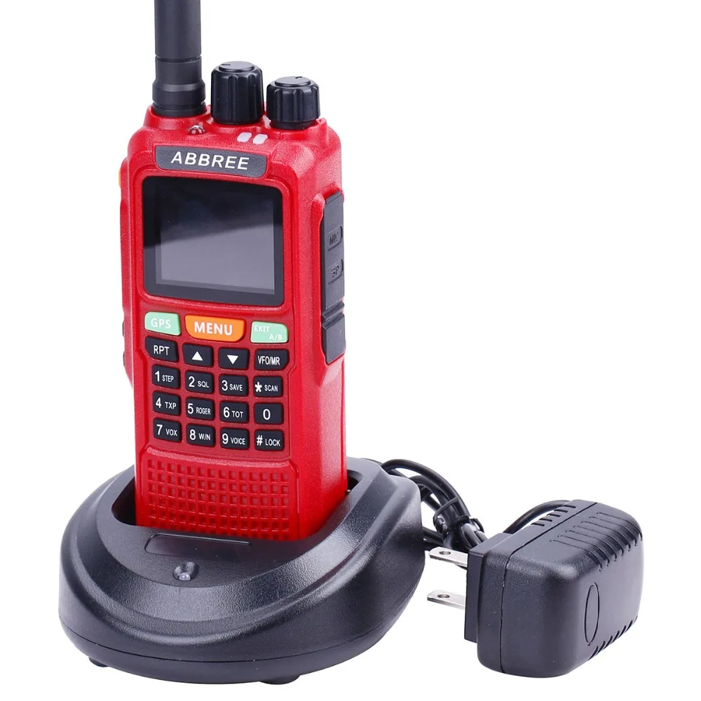 ABBREE AR 889G GPS 10 Вт мощная рация перекрестный ретранслятор двухдиапазонный 134 174/400 520