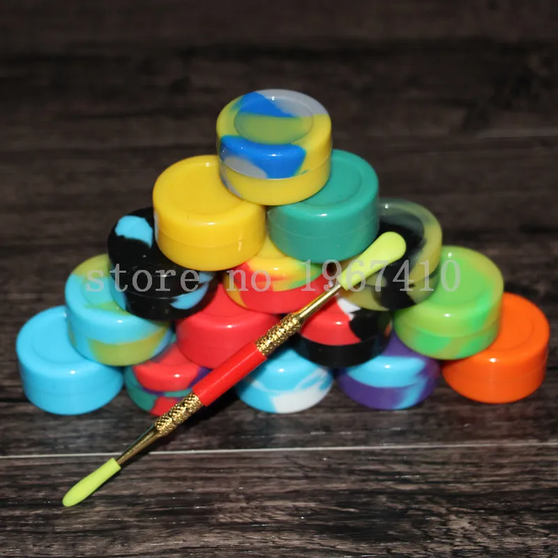 Воск контейнеры силиконовые коробка кремния контейнер dabber еда вощеной банки