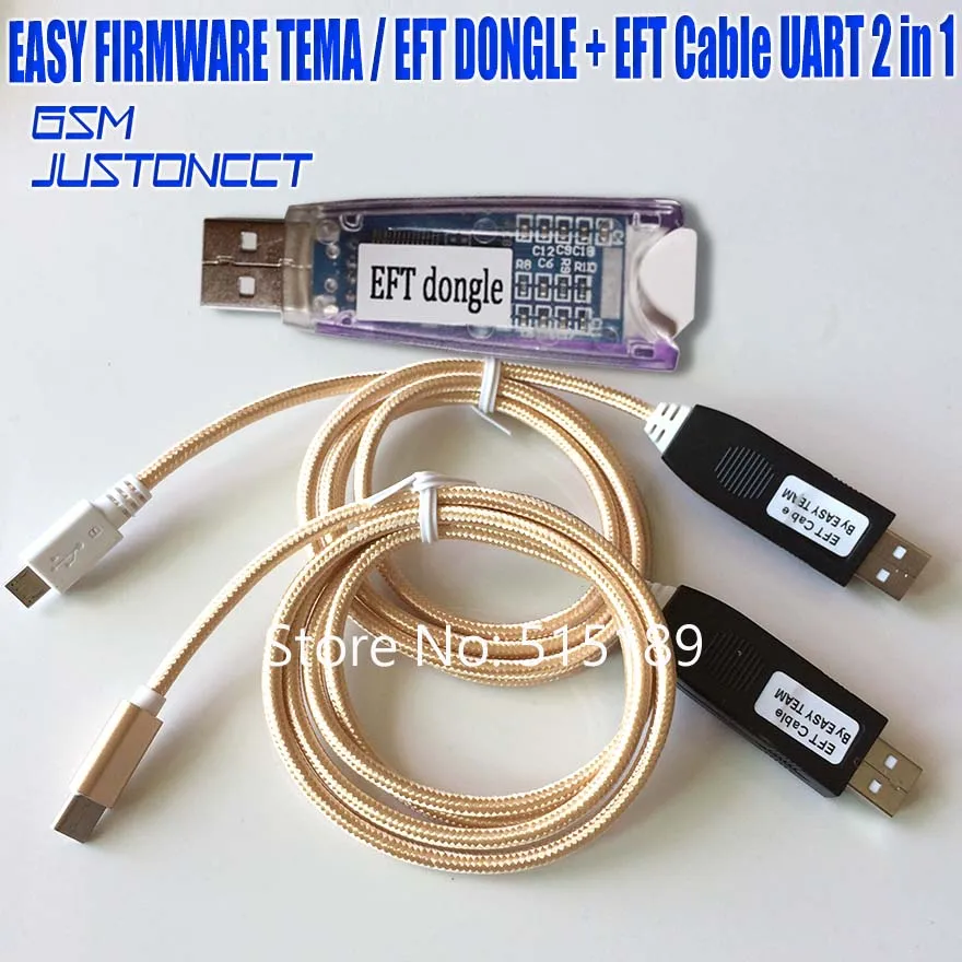 Новинка 100% оригинальная прошивка TEMA / EFT DONGLE ключ + кабель UART 2 в 1 | Мобильные