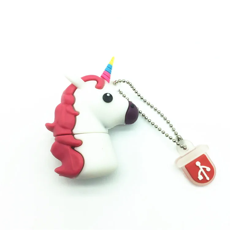 USB флеш накопитель с мультяшным единорогом 4 ГБ 8 16 32 64 ГБ|USB флэш-накопители| |
