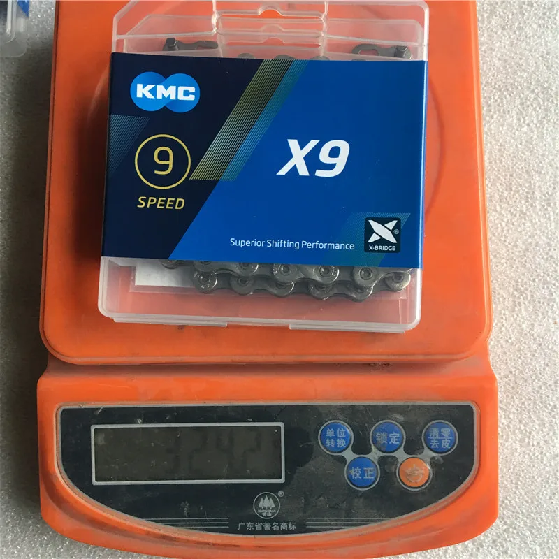KMC X9 X9.93 сеть MTB 1/2 &quotx 11/128&quot 116L цепь для дорожного велосипеда 9 скоростей