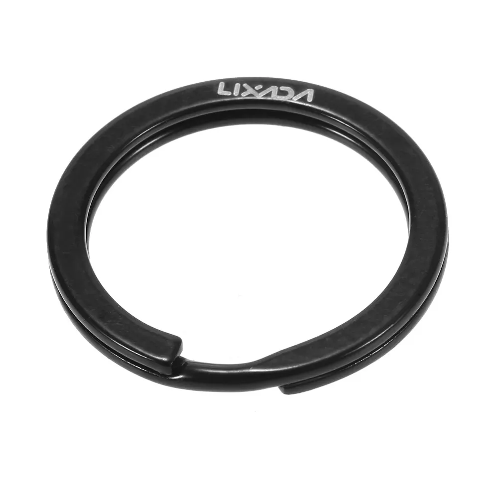 Lixada 10 шт./компл. железные брелки 25 мм плоские Сплит цепочки кольца для ключей