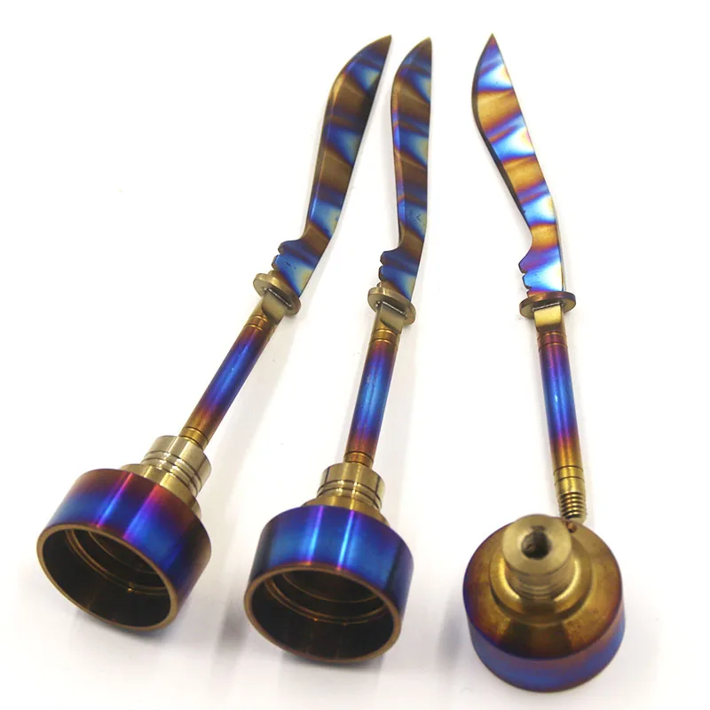 Титановая Крышка для гвоздей радужная 14 мм 18 прямой меч стеклянная крышка