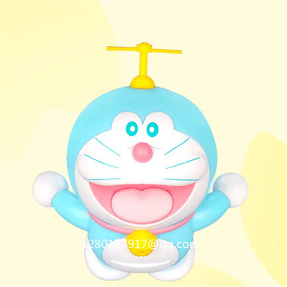 Статуя Doraemon Магнитная левитационная Летающая синяя фигурка вишневого цвета