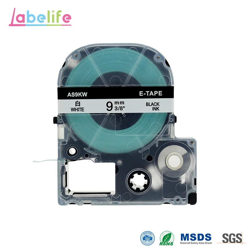 Картриджи Labelife SS9K для Epson LabelWorks белые картриджи 9mmX8m совместимые с King Jim Tepura TEPRA LITE