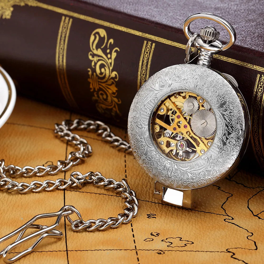 Карманные часы ORKINA хорошего качества для мужчин и женщин Механические карманные