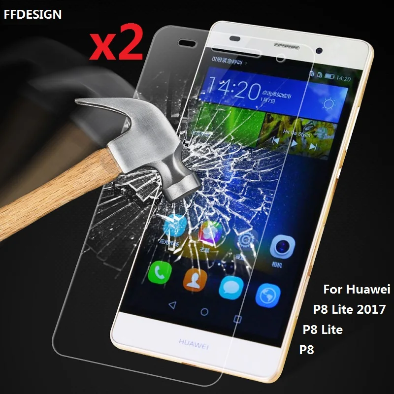 2x для Huawei P8 Lite 2017 защитная пленка из закаленного стекла экрана Защитная