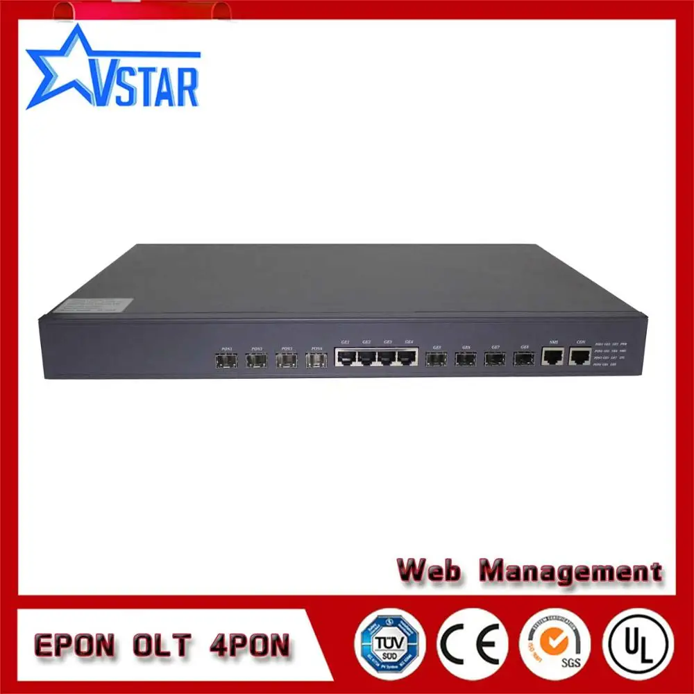 EPON 4SFP порты GEPON OLT с 4 PON модуль совместимый HUAWEI zte|Оптоволоконное оборудование| |