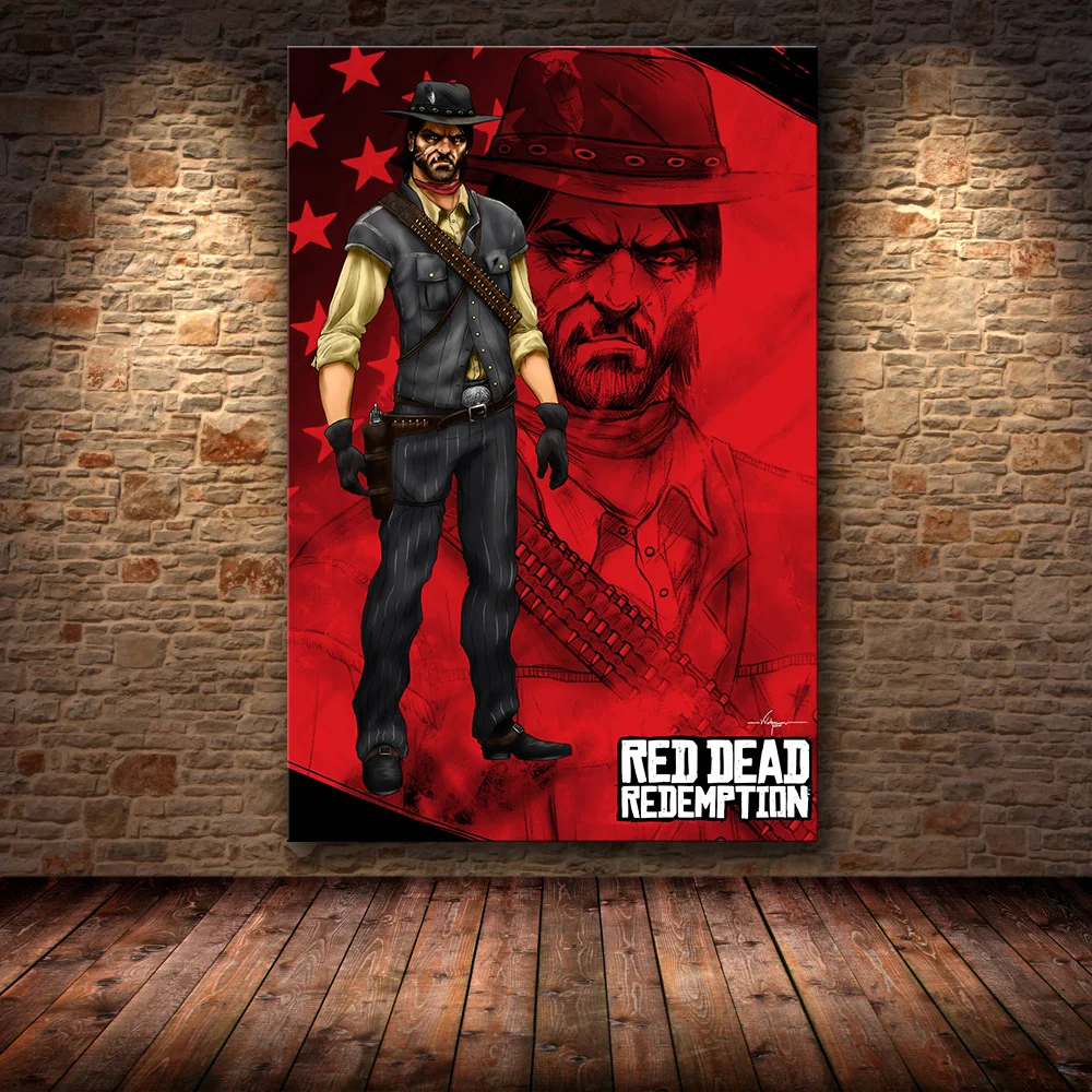 Без рамки игра Плакат Украшение живопись тертые мертвецы: Redemption2 на HD холсте Картина на холсте искусство стены искусства холст - Цвет: 19