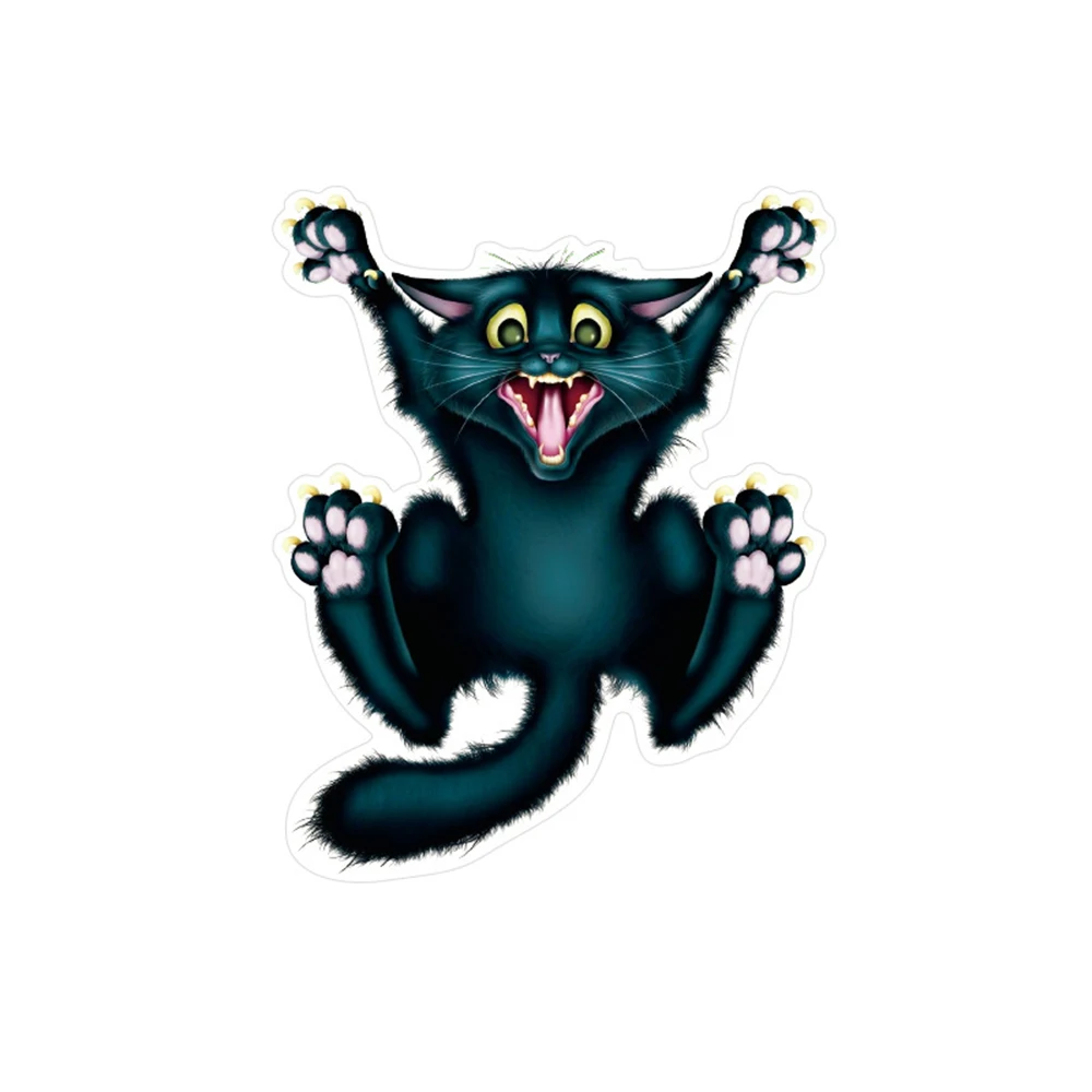 Автомобильные аксессуары забавная Автомобильная наклейка на окно Crazy Cat для Ford