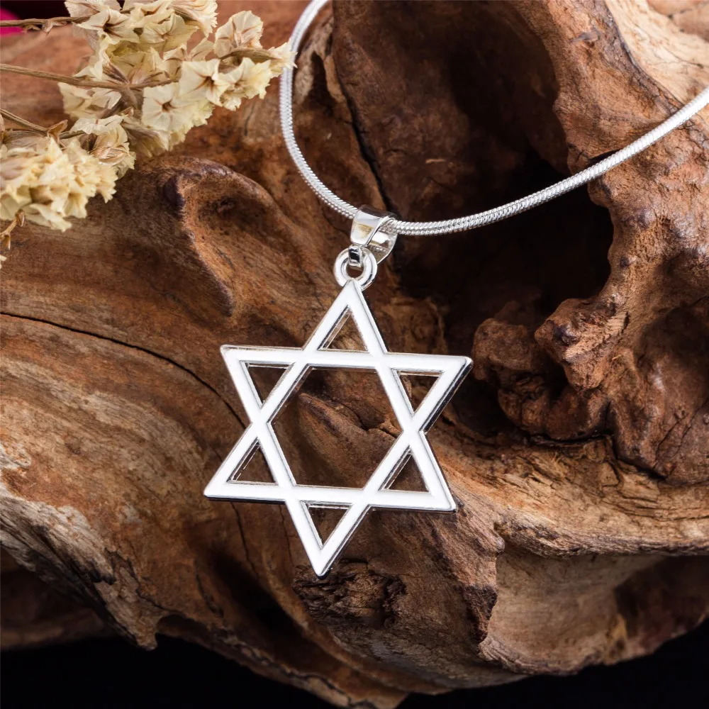 Fishhook ювелирные изделия Звезда Давида кулон змея цепочка ожерелье для женщин и