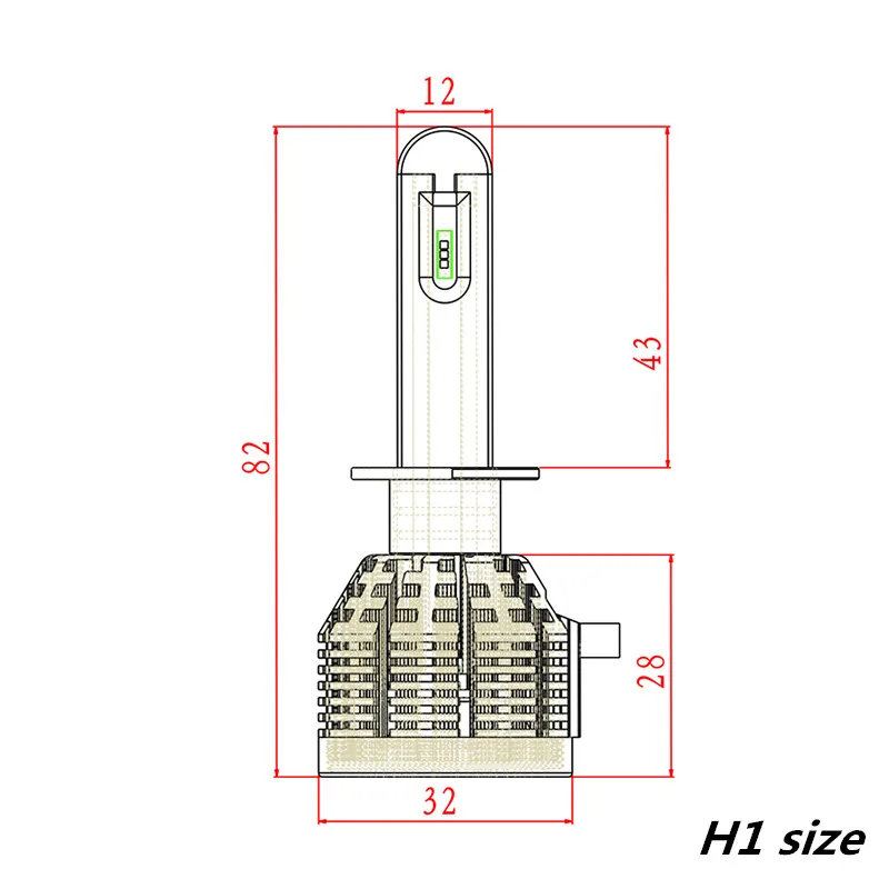 Новейшие; комплект из 2 предметов, белая 6000K 20000LM H1 H4 H7 H8 H9 H11 9005 HB3 9006 HB4 H10 H16JP 9012 HIR2 светодиодный лампы фар автомобиля Kit