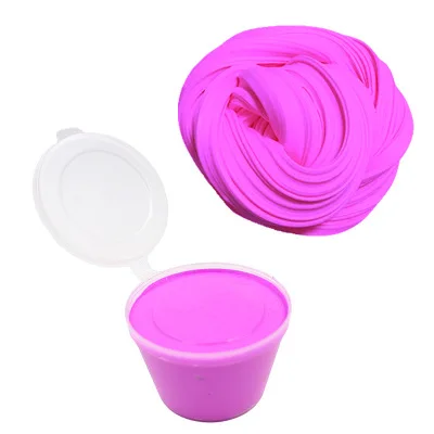 Rosy slime DIY пушистый слайм коробка поставки мягкая глина Floam ароматизированный снятие стресса хлопок Пластилин игрушки для детей - Цвет: Rosy slime