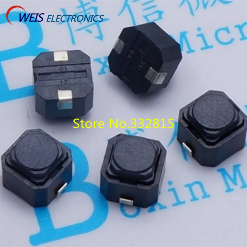 10 шт. 6*6*5 мм 6x6x5 SMD бесшумный кнопочный переключатель микропереключатель тактовые