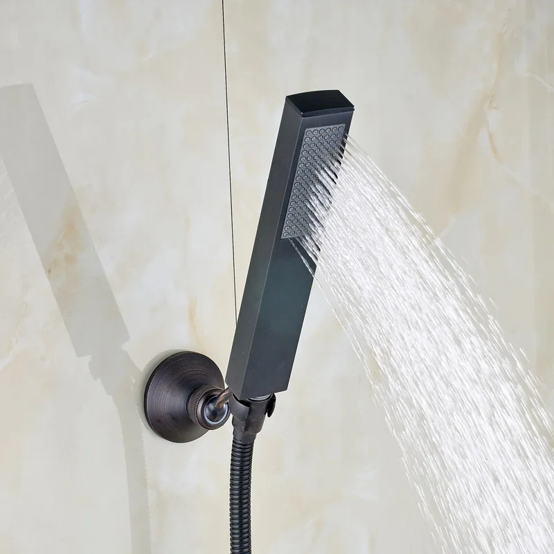 ABS пластик Бесплатная доставка дождь ручной душ медный кронштейн 150 см шланг для