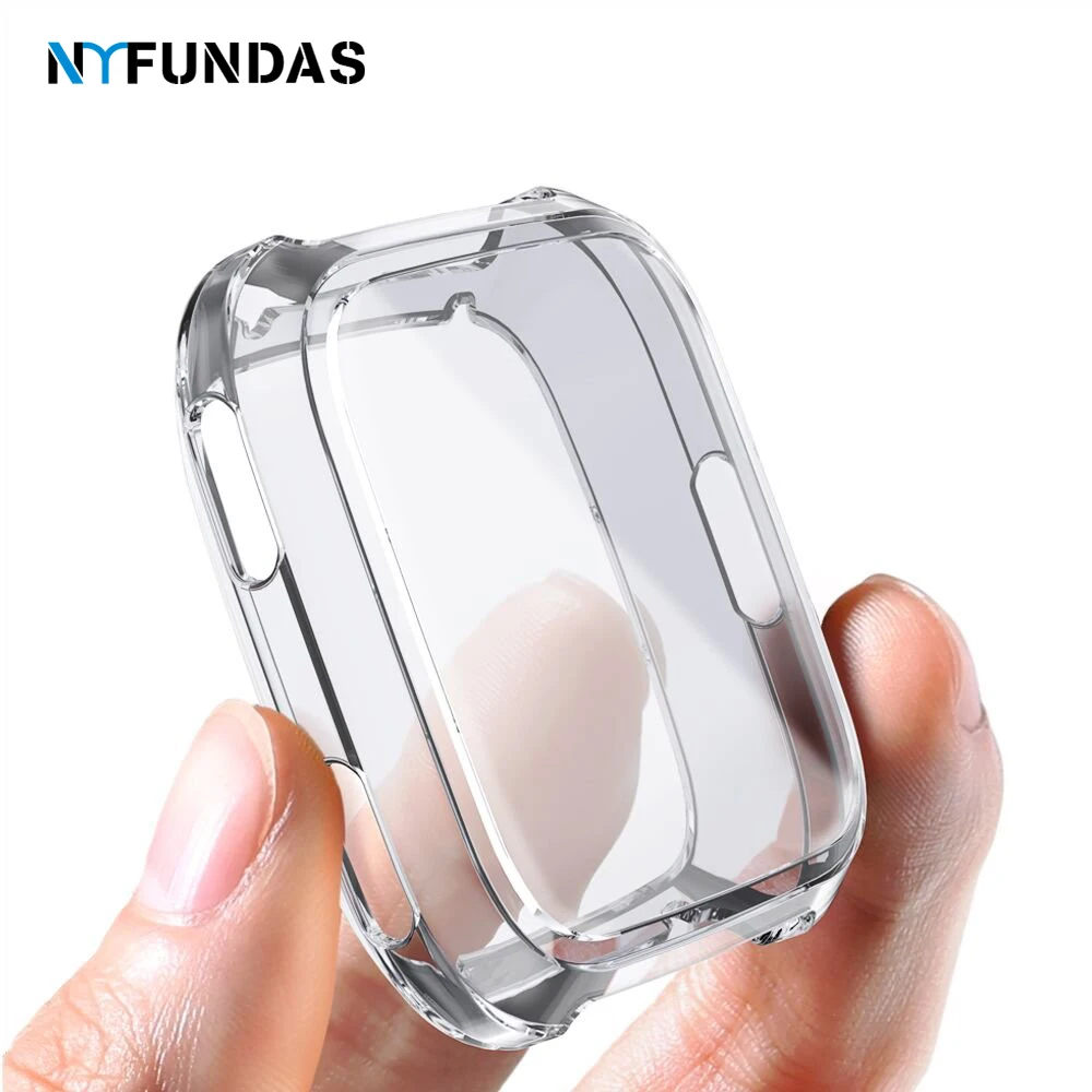 Ультратонкий Мягкий силиконовый чехол NYFundas для Fitbit часы Versa защитный экрана