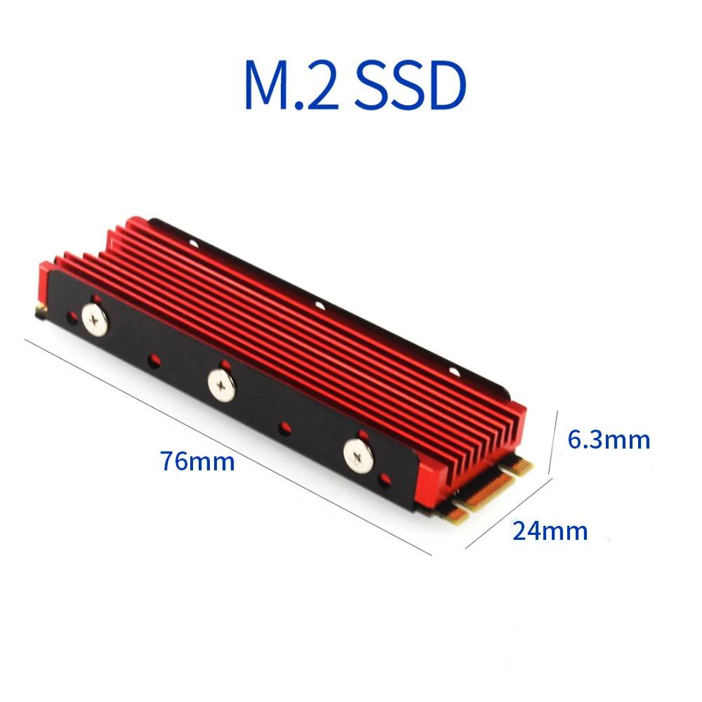 5 шт. красный крутой военный корабль для NVME NGFF M.2 радиатор алюминиевый лист