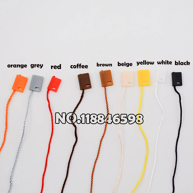 

General Fine Grain Wear Hand Tag Line Rope Sling Particle Clothing Tag Rope Buckle Hanging Rope 1000pcs/lot with Shipping Cost