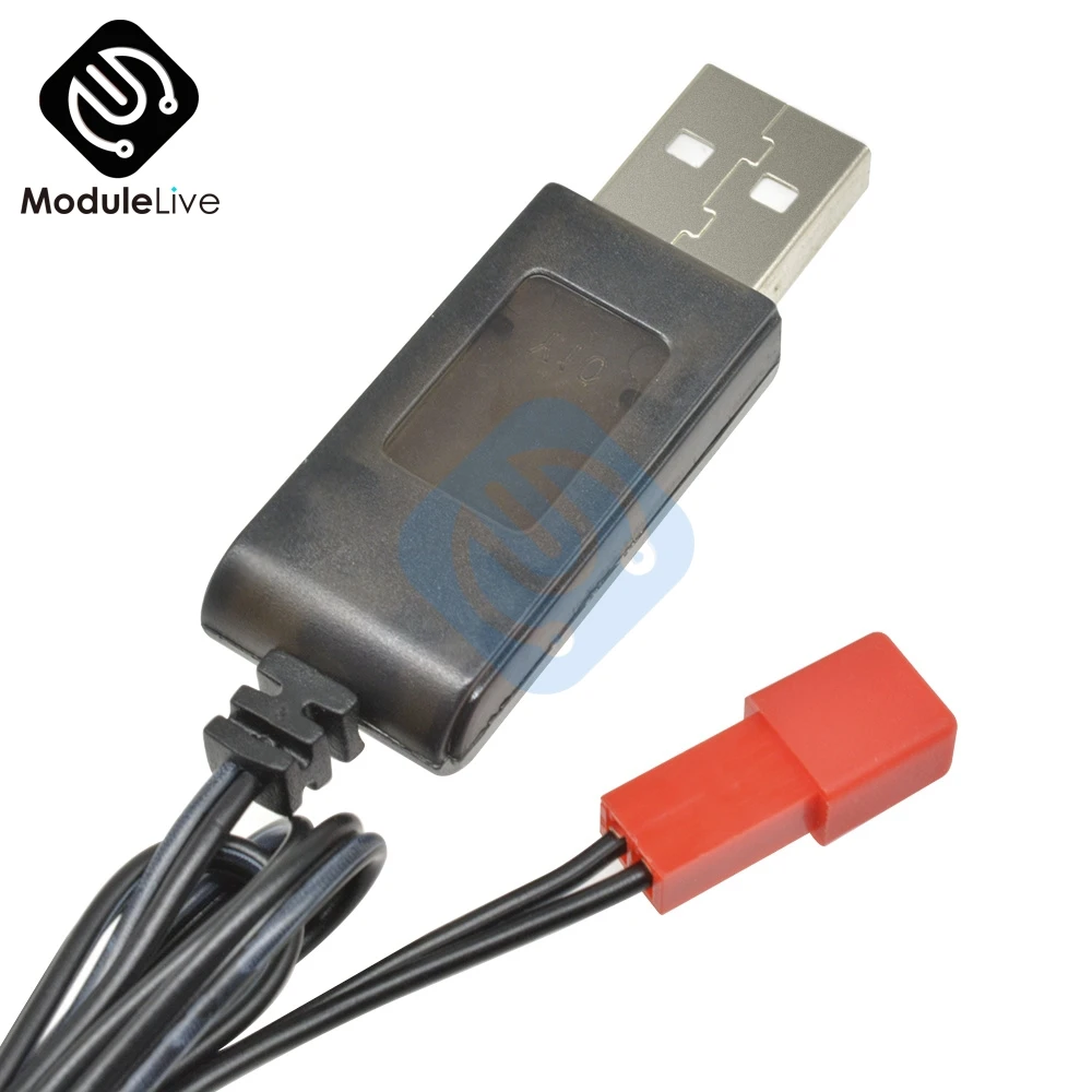 3 7 В 500mA выход 1S Lipo литиевая батарея USB кабель Зарядное устройство Красный JST
