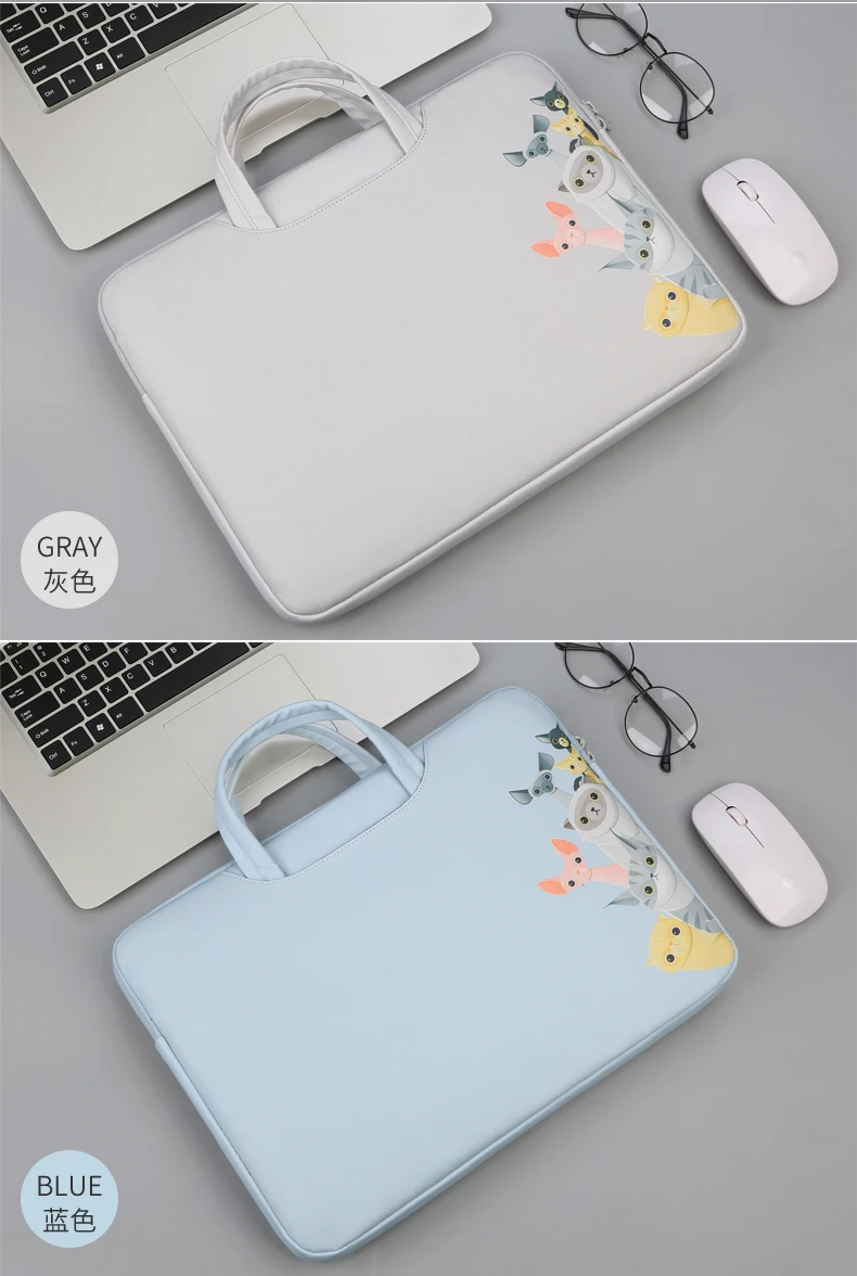 Женские сумки для ноутбука PU портативный чехол для переноски Macbook AIr Dell HUAWEI 13 15 дюймов Сумка для ноутбука водонепроницаемая сумка для мыши