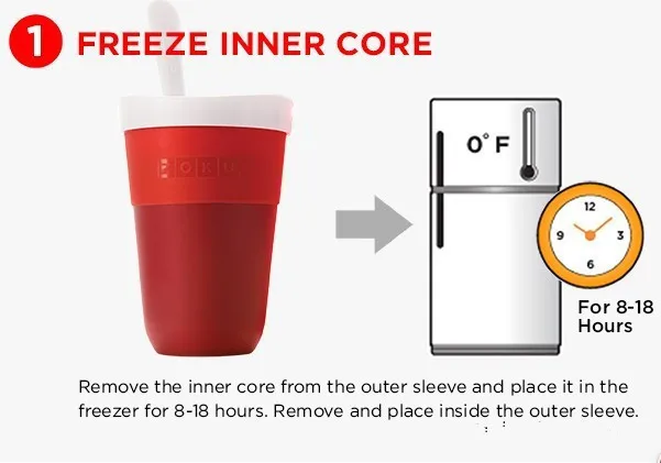 Новая чашка для фруктового сока песка мороженого слякоти и коктейля слякоть