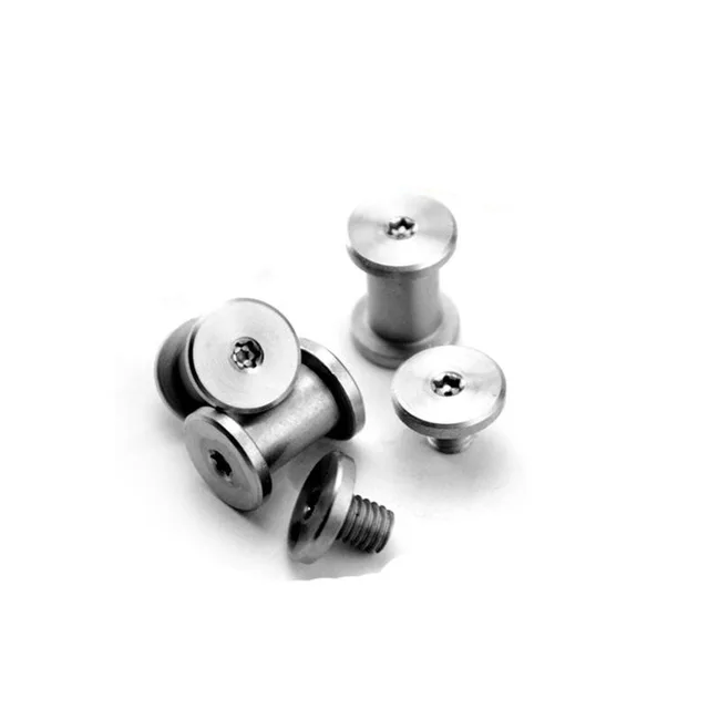 

EDC DIY Steel Knife screw Nuts knife Handle M3 eight hexagon rivet 3 size Straight folding knife