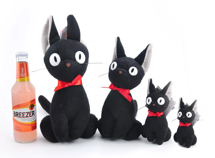 Горячая аниме черный Кот Kawaii студия Ghibli Хаяо Миядзаки классический мультфильм изображение Kiki СЛУЖБА ДОСТАВКИ JiJi Cat плюшевые мягкие куклы