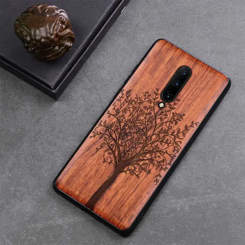 color 4 Oneplus 7 pro Чехол Boogic из натурального дерева чехол Oneplus 7 палисандр ТПУ противоударный чехол для телефона One plus 7 Pro Чехол - Цвет: color 4