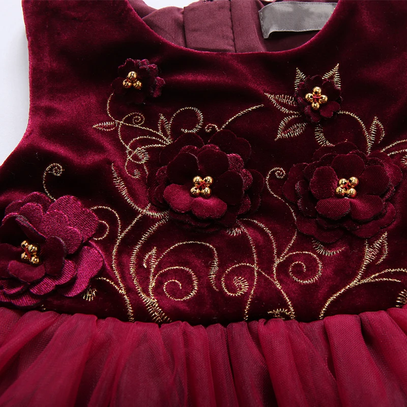 От 2 до 8 лет платье принцессы для девочек Сезон осень-зима вечерние чное